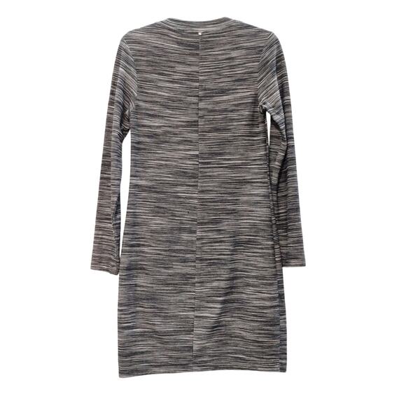 Trina Turk Bellingham Gray Space Dye Long Sleeve Knit Dress Womens Small - Picture 3 of 6